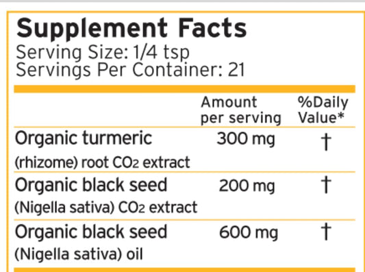 Zatik Turmeric Supercritical Liquid pours golden amber oil for easy dosing