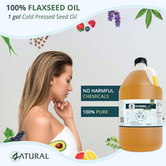 Zatural flaxseed oil triple-filtered for clean flavor and aroma