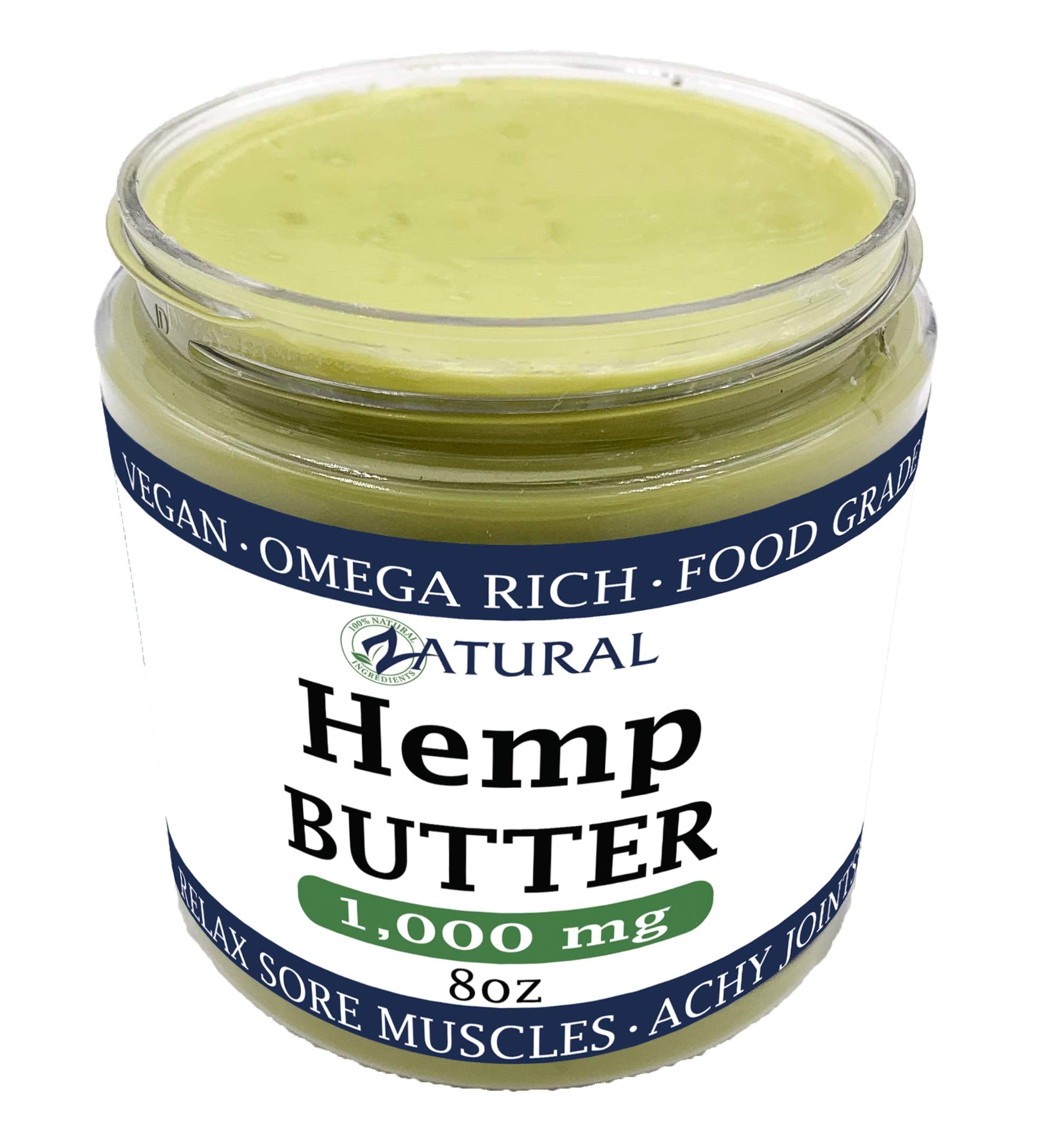 Zatural Hemp Butter being applied to the hand for moisture boost.
