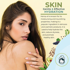 Zatural Hemp Butter hand-application demonstrates easy, non-greasy moisturization.
