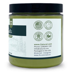 Zatural Hemp Butter packaging detail presents a premium, minimal label.