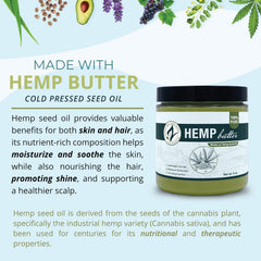 Zatural Hemp Butter texture closeup reveals creamy, soothing application for dry skin.