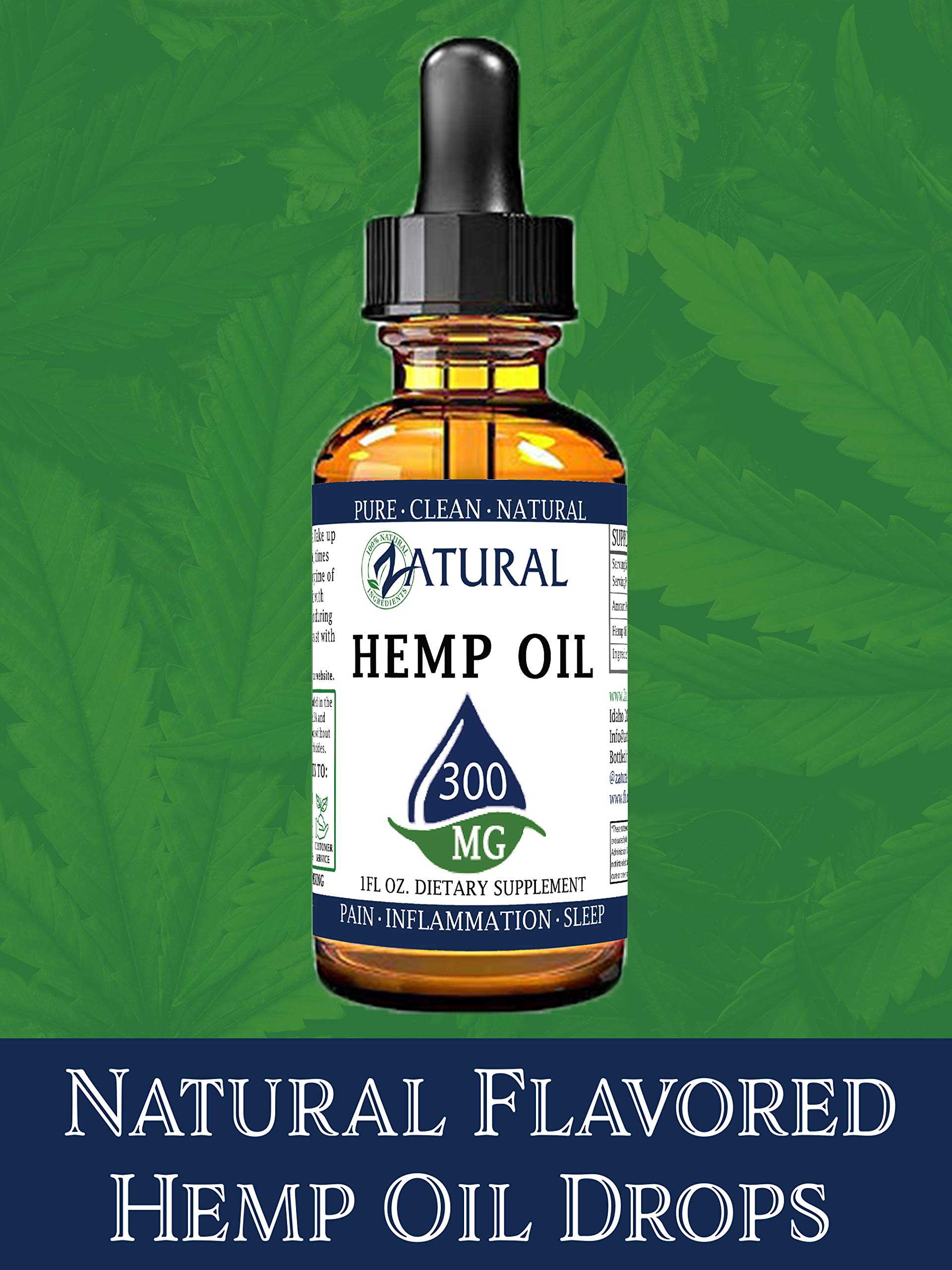 Zatural Hemp Oil Drops third-party tested for quality and consistency.