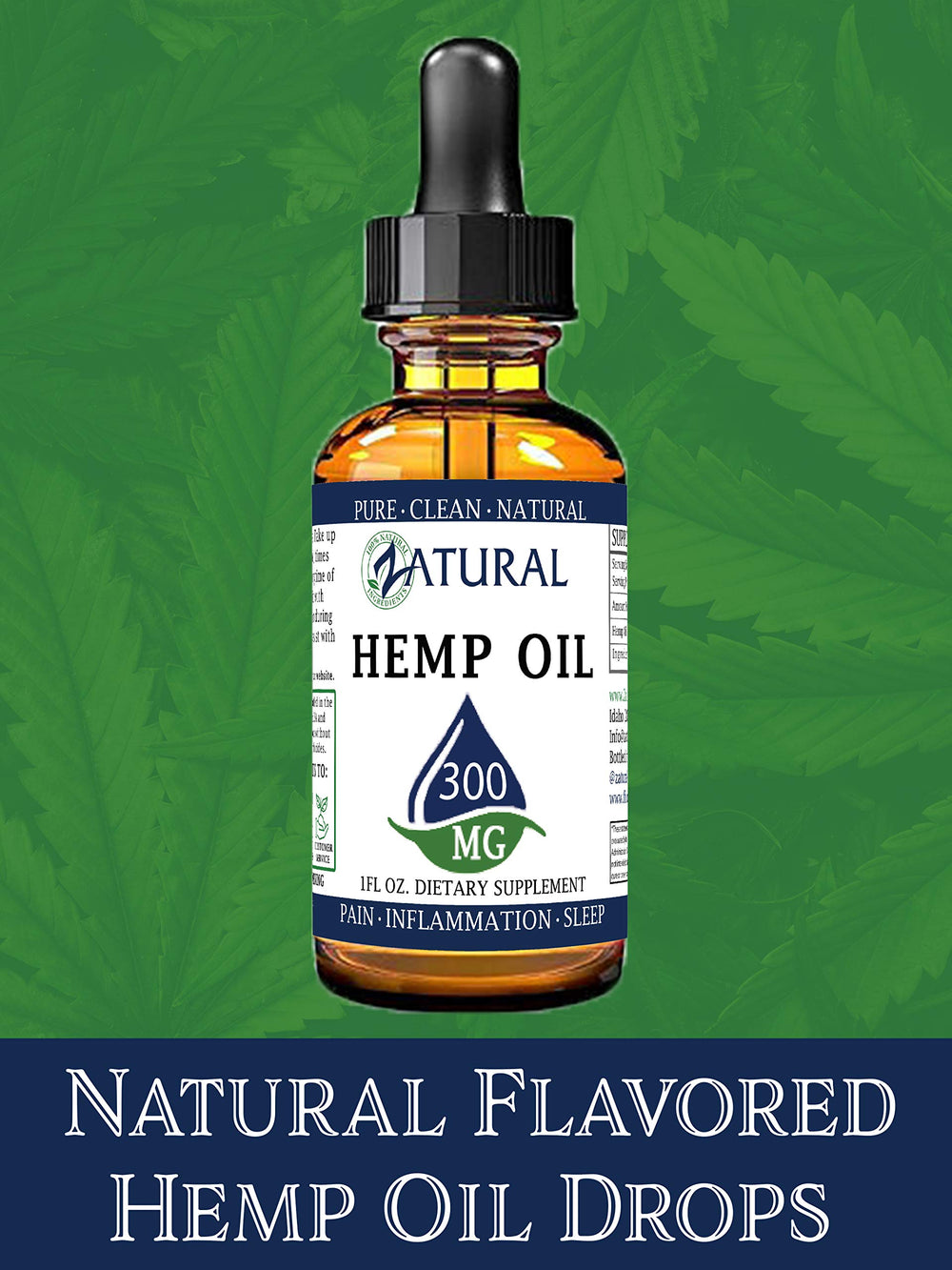 Zatural Hemp Oil Drops third-party tested for quality and consistency.