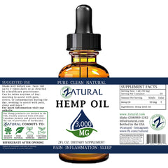 Zatural Hemp Oil Drops under tongue usage for quick absorption and everyday wellness.