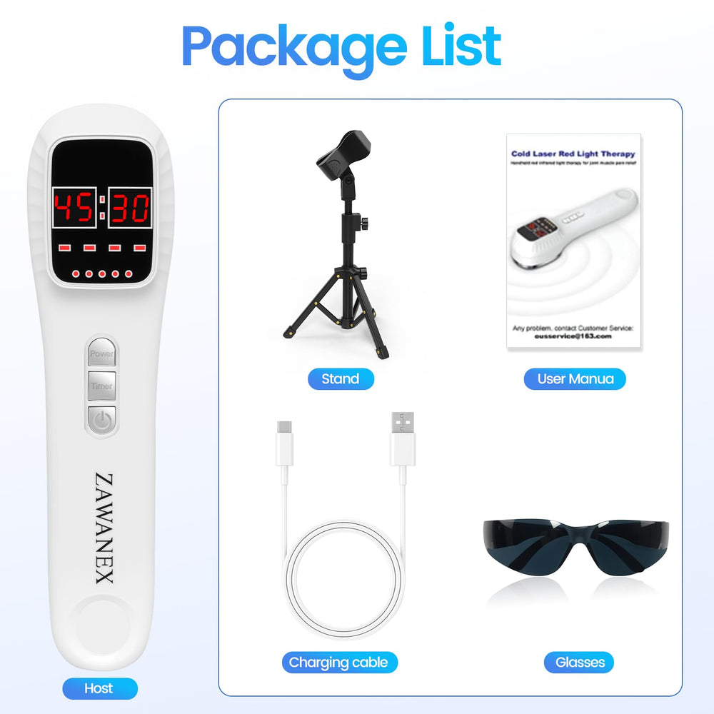 ZAWANEX goggles protect eyes during infrared therapy sessions.
