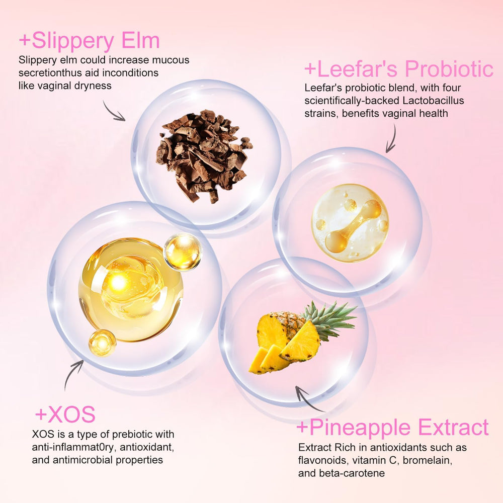 ZAYMAN Her Juicy Feminine Probiotics Gummies ingredients shot Ulmus Rubra 400mg