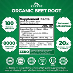 Zazzee Black Pepper Extract image emphasizes enhanced absorption potential