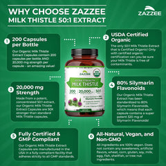 Zazzee label close-up shows vegan, non-GMO attributes.