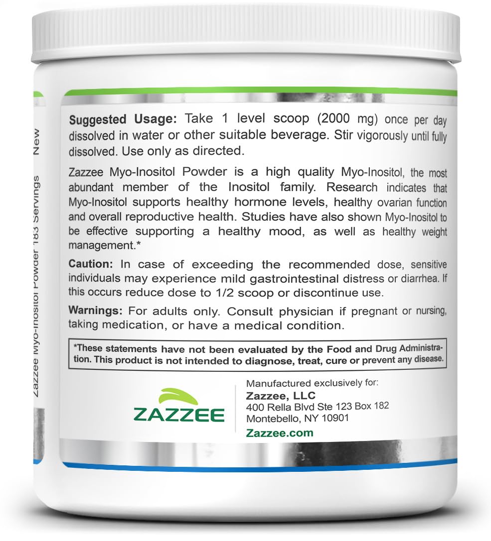 Kitchenscene with Zazzee Myo-Inositol powder on the counter.