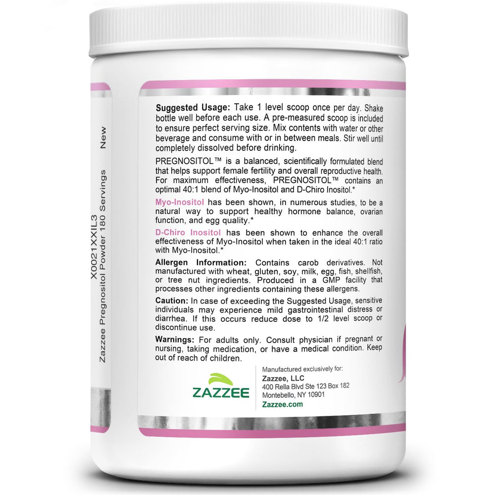 Zazzee Pregnostol vegan, non-GMO supplement for daily wellness.