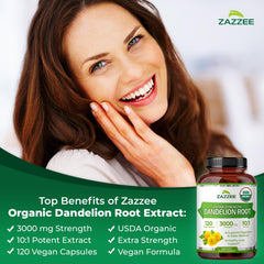 USDA Organic certification logo on Zazzee bottle signals clean sourcing.