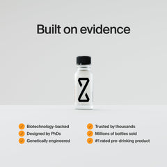 ZBiotics bottle label close-up highlighting the science-backed probiotic concept.
