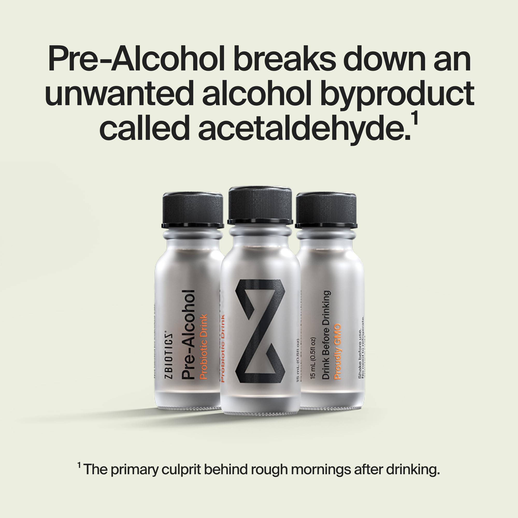 ZBiotics travel-friendly bottle ready for on-the-go evenings.