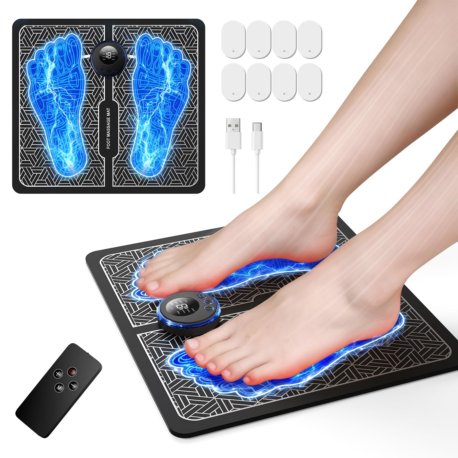 zdasosr front view of the TENS and PMS device for portable pain relief