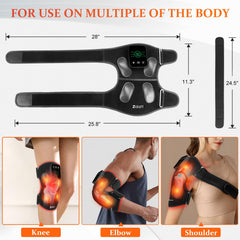 Zdatt massage modes shown targeting knee and joints