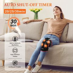 Zdatt ergonomic knee massager fits securely and comfortably