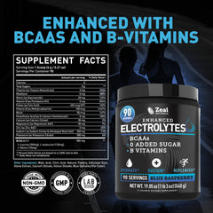 Zeal Electrolyte Powder scoop blends easily into water after training.