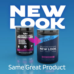 Zeal Electrolyte Powder green apple being poured into glass for on-the-go hydration.