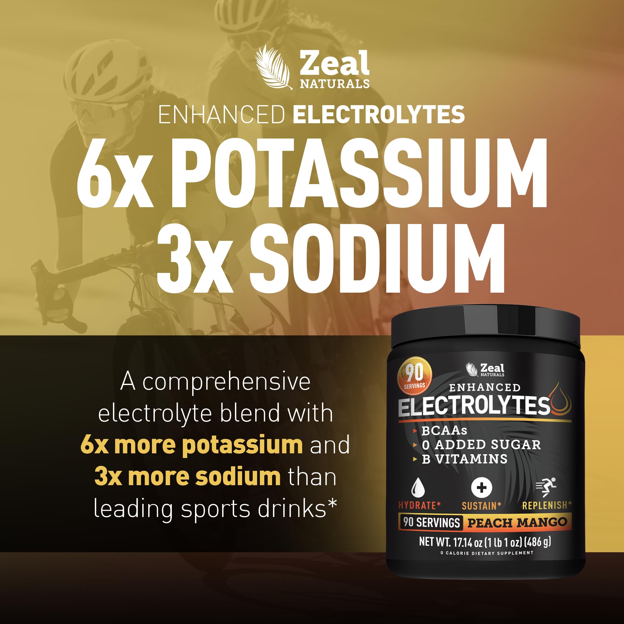 Zeal Electrolyte Powder scoop showing precise serving for keto hydration