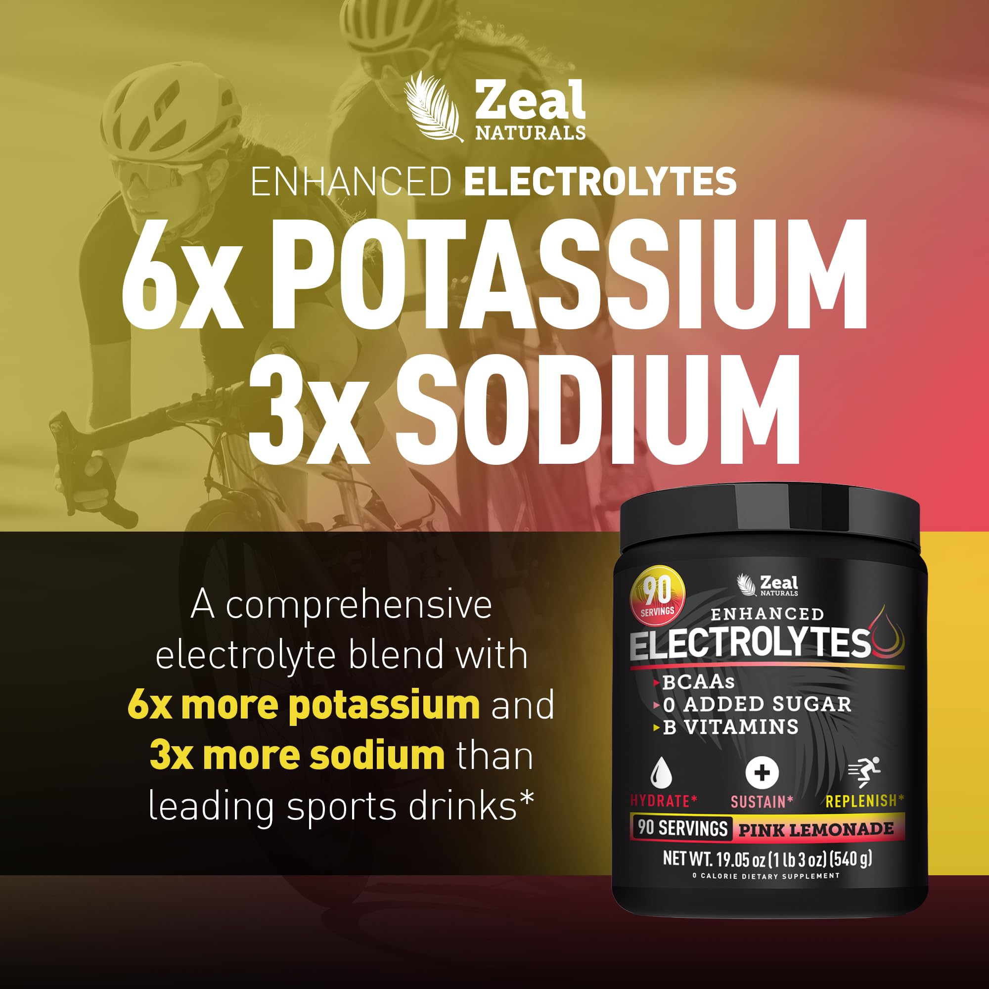 Zeal Electrolyte Powder scoop highlights easy dosing for keto-friendly hydration.