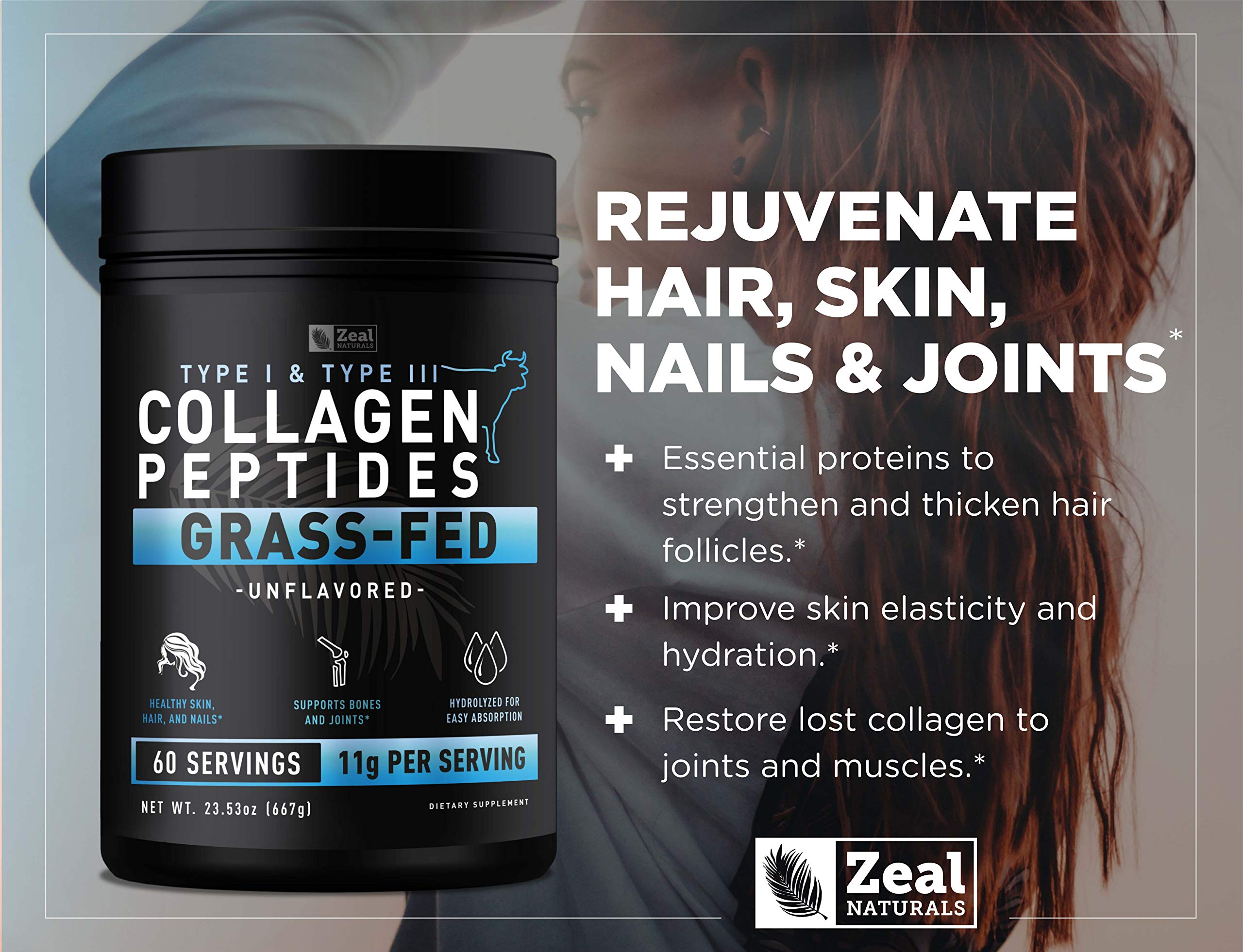 Zeal Naturals collagen blends with bone and joint health benefits