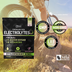 Zeal Naturals Enhanced Electrolyte Stick mixing glass demonstrates quick hydration during workouts