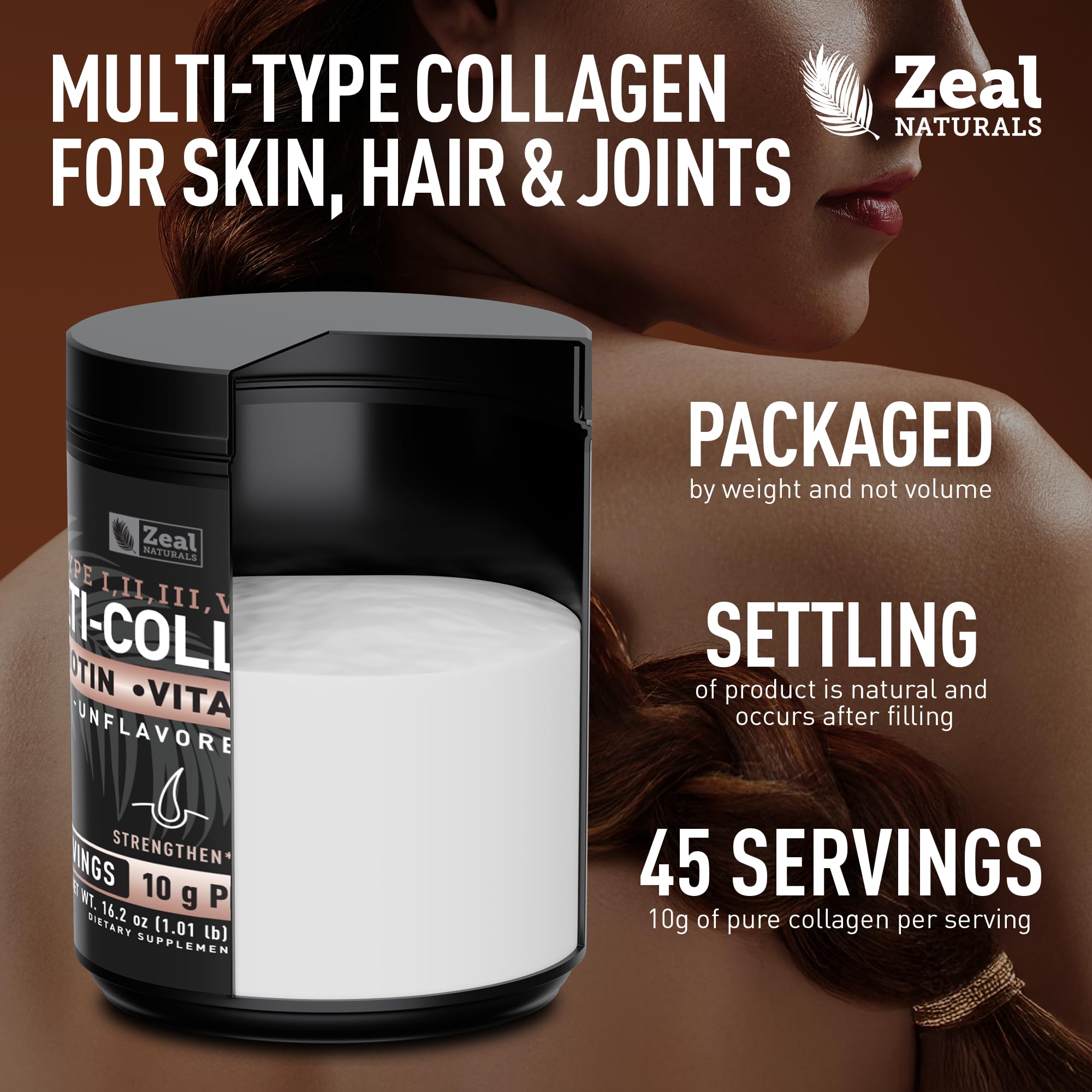 Zeal Naturals product in a smoothie demonstrates versatile consumption idea.