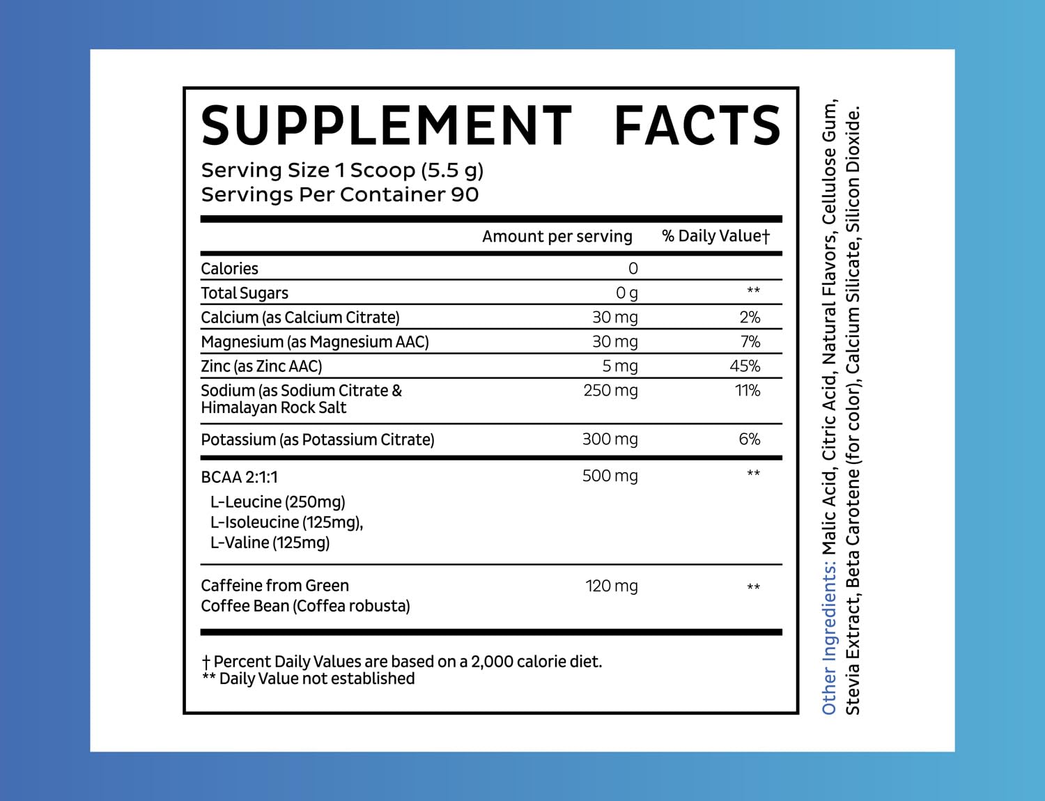 Scoop of Zeal Naturals powder with 90 servings ready.