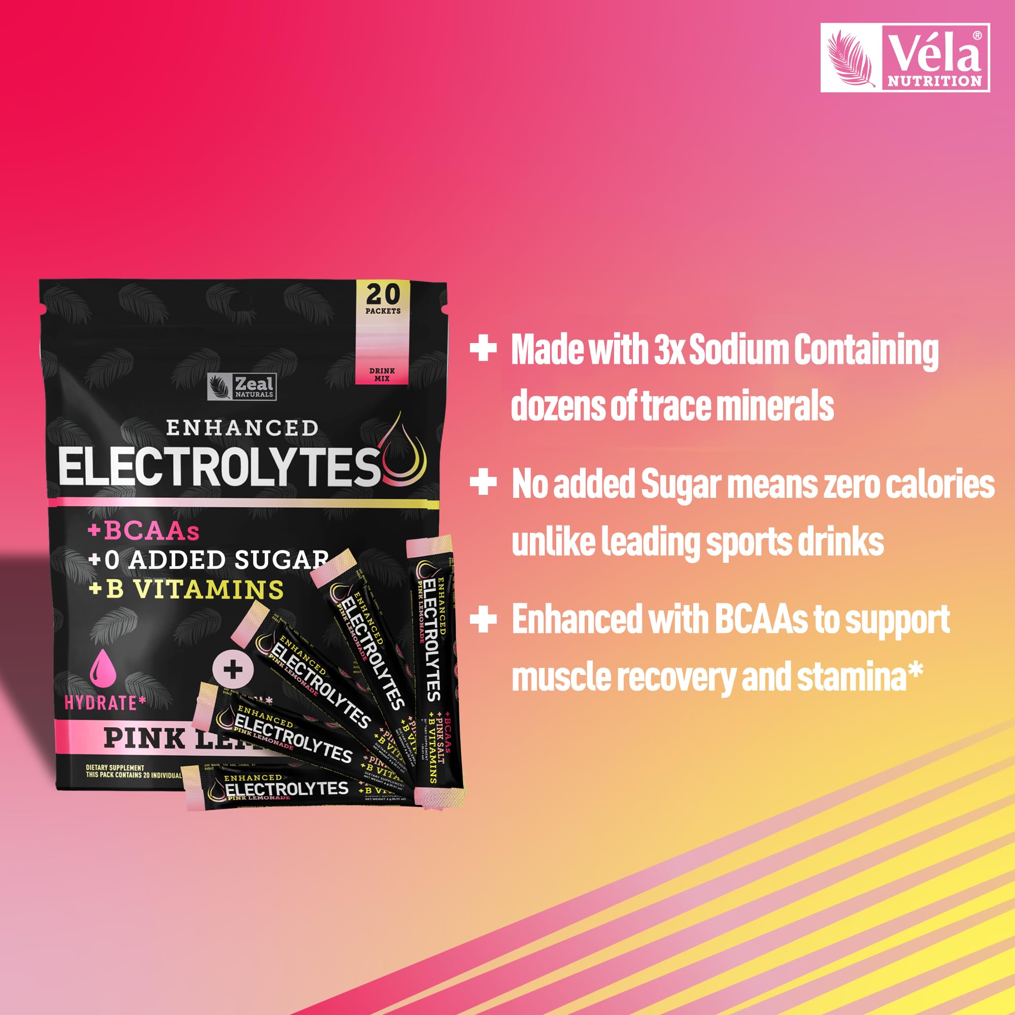Zeal Naturals sugar-free icon on the package signals keto-friendly hydration