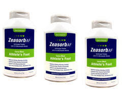 Zeasorb AF 2.5oz anti-fungal powder promotes dry, comfortable feet.