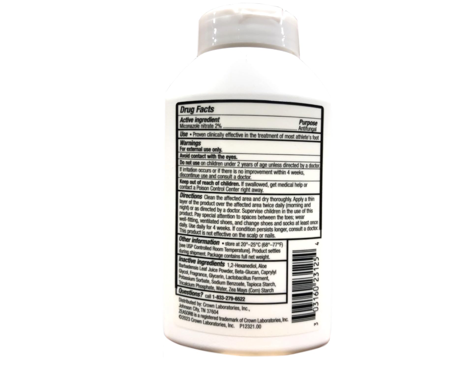 Zeasorb AF odor-control technology helps keep feet fresh throughout the day.