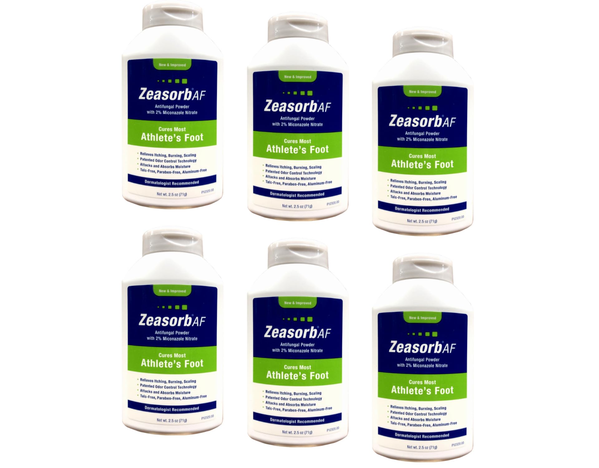 Zeasorb AF powder being applied may relieve itching and reduce friction.