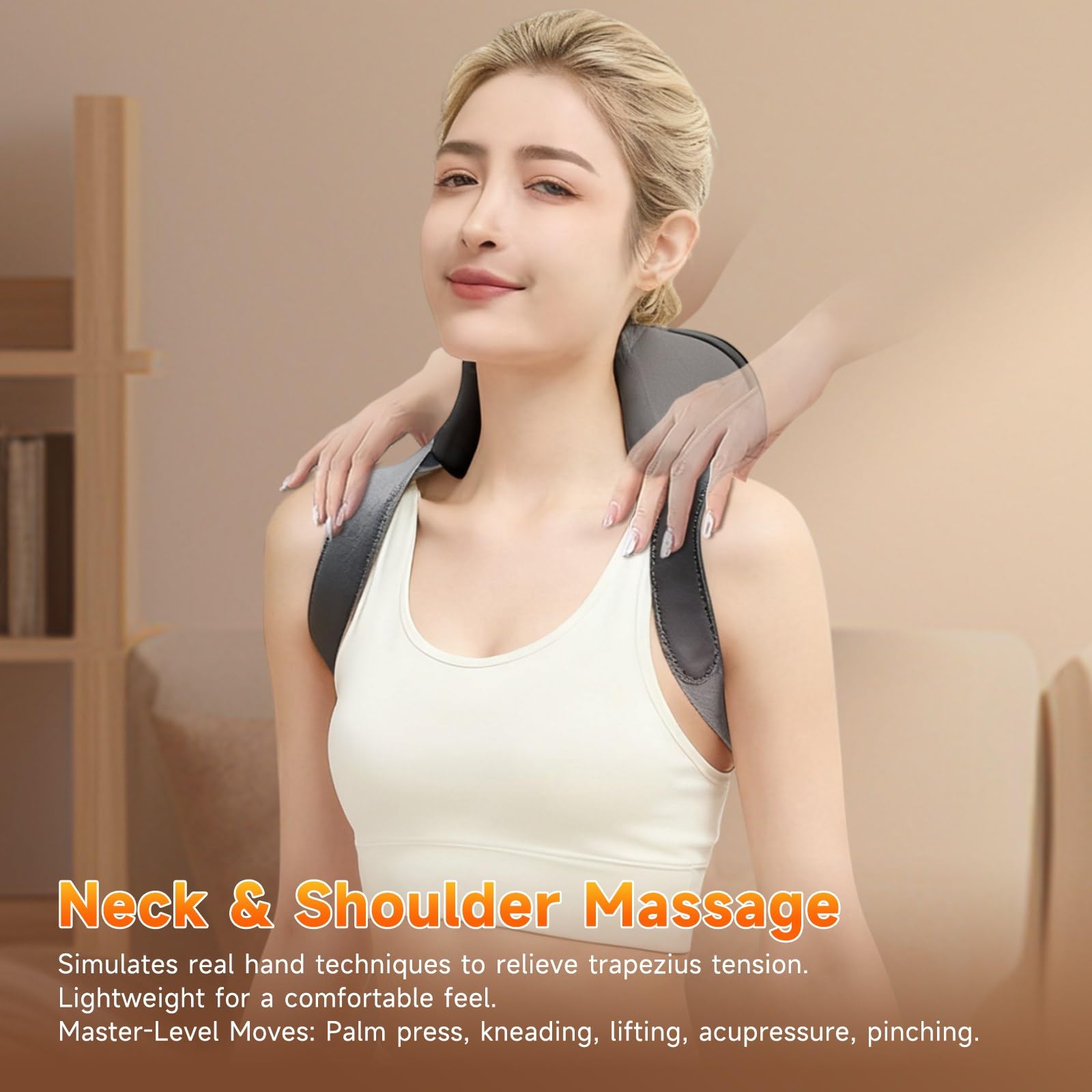ZEDRIWELL lower thumb-pressure action replicates skilled kneading relief.