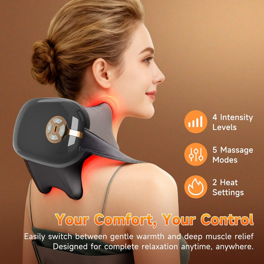 ZEDRIWELL upper massage head design targets neck contours for comfort.