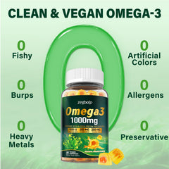 ZEGBALP Omega-3 gummies daily serving count on label.