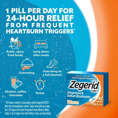 Carton front showing 24-hour relief messaging and clear dosing
