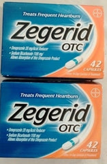 Zegerid OTC Caps 42-pack in blister display for convenient heartburn support