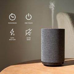 ZEIGGA LAB diffuser showcasing three light settings for mood lighting