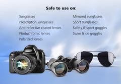 ZEISS wipes leave lenses looking clear without residue after use.