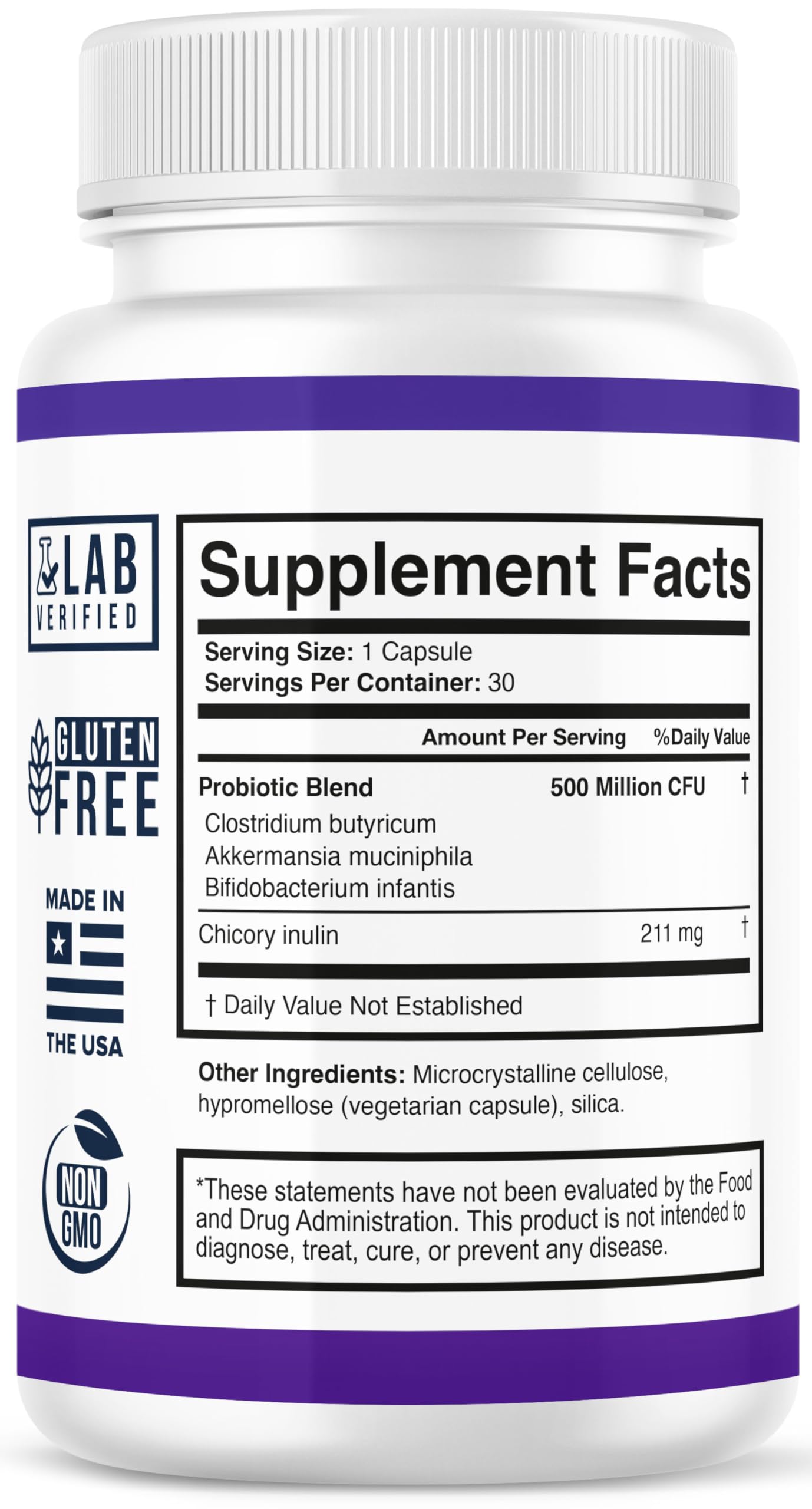 Vegetarian capsule icon indicating plant-based probiotic option.