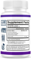 Vegetarian capsule icon indicating plant-based probiotic option.