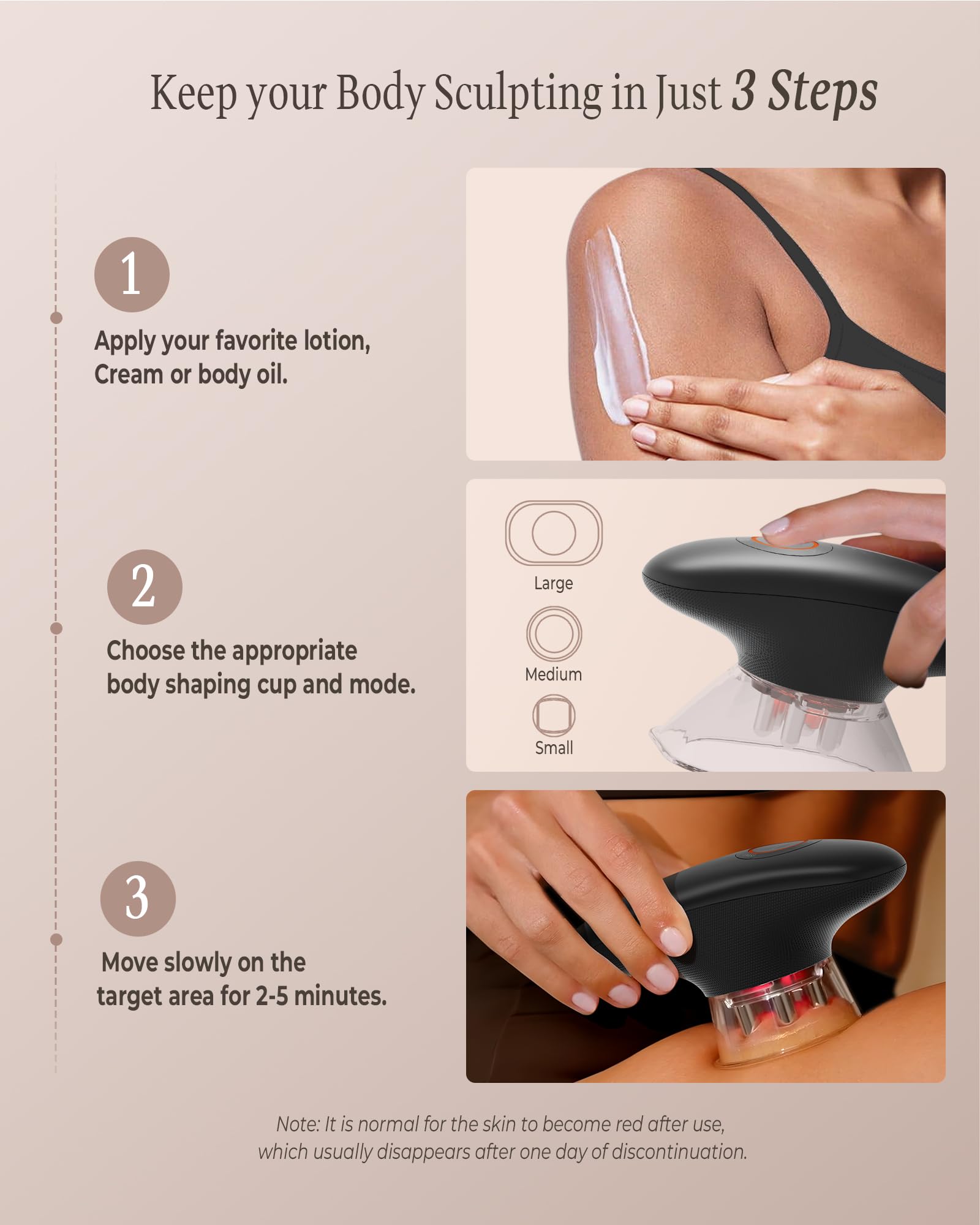 Zelvory face mode application for gentle lifting and toning