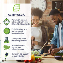 Zemvelo ActivFulvic packaging on a clean countertop, ready for storage.