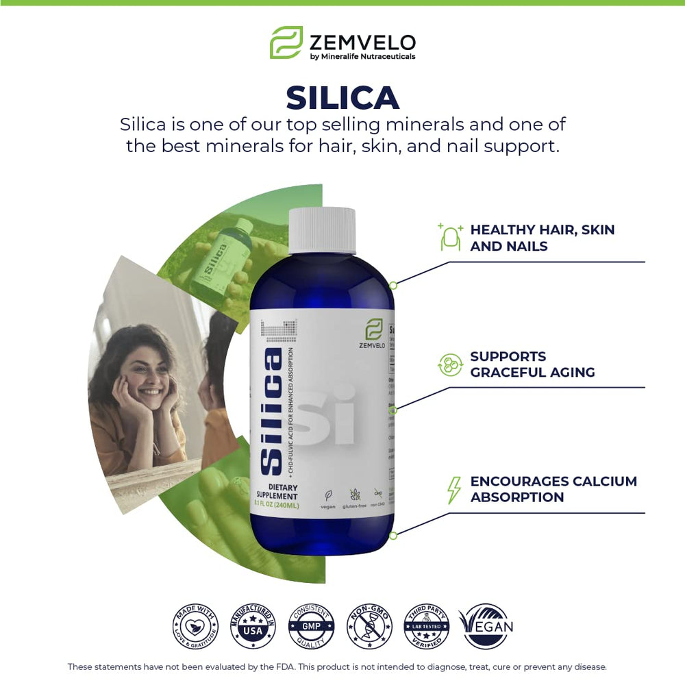 Close-up of Zemvelo label showing 12,500 ppm silica