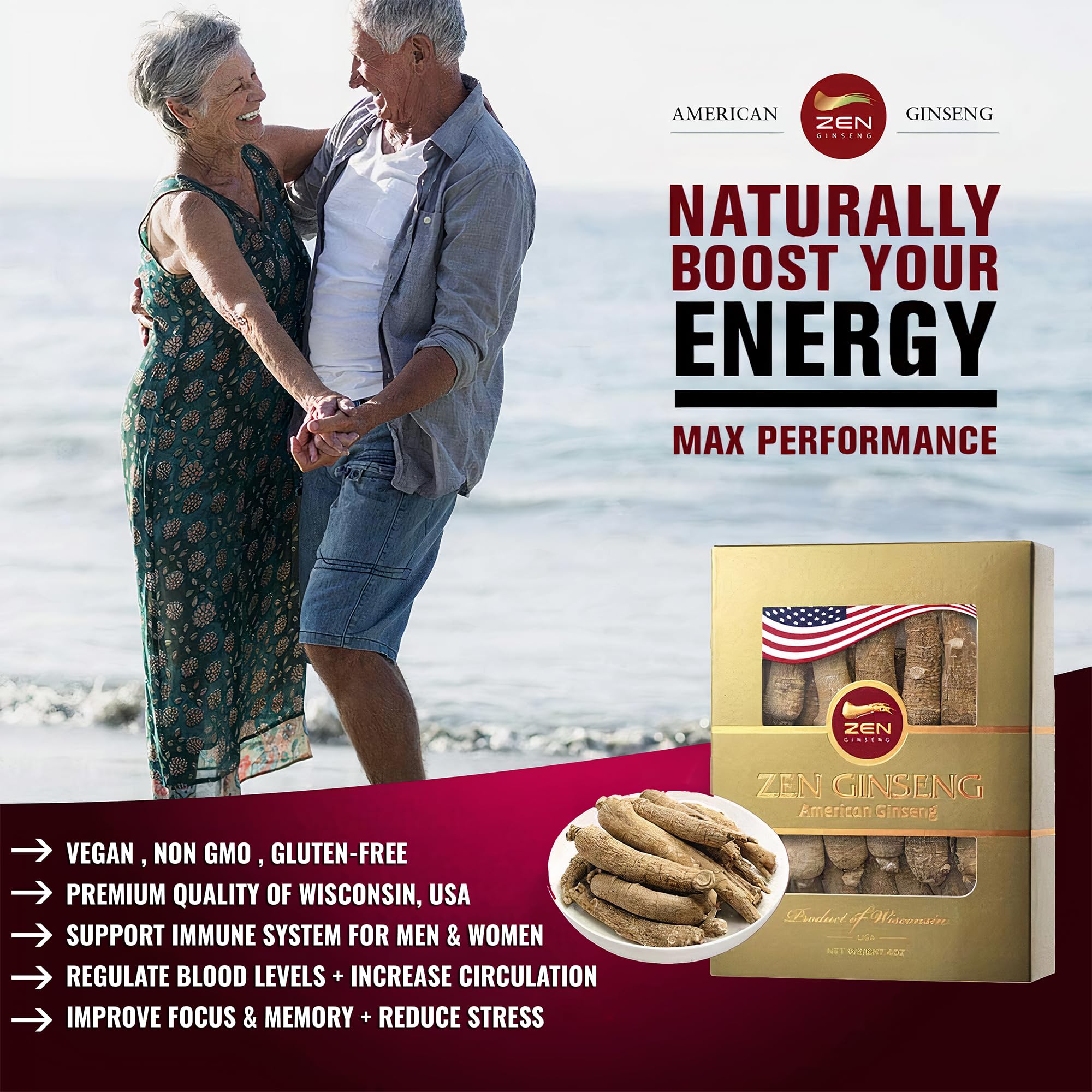 Zen Ginseng Wisconsin Farm image; farm-grown ginseng supports everyday energy.