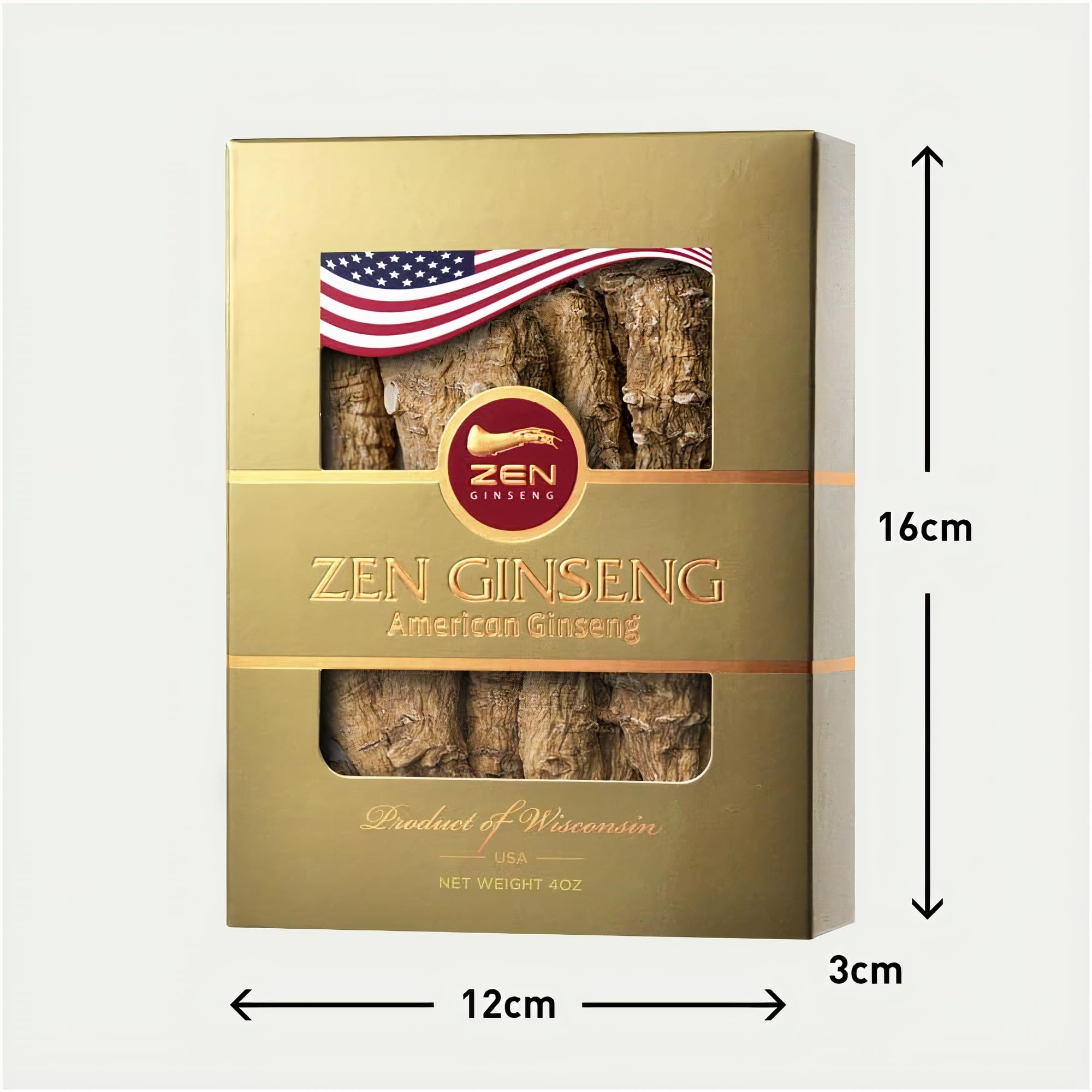 Zen Ginseng Wisconsin ginseng slices arranged for tea or infusion