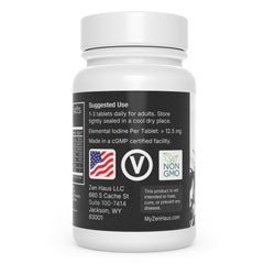Zen Haus chromium picolinate ingredient label focusing on minerals
