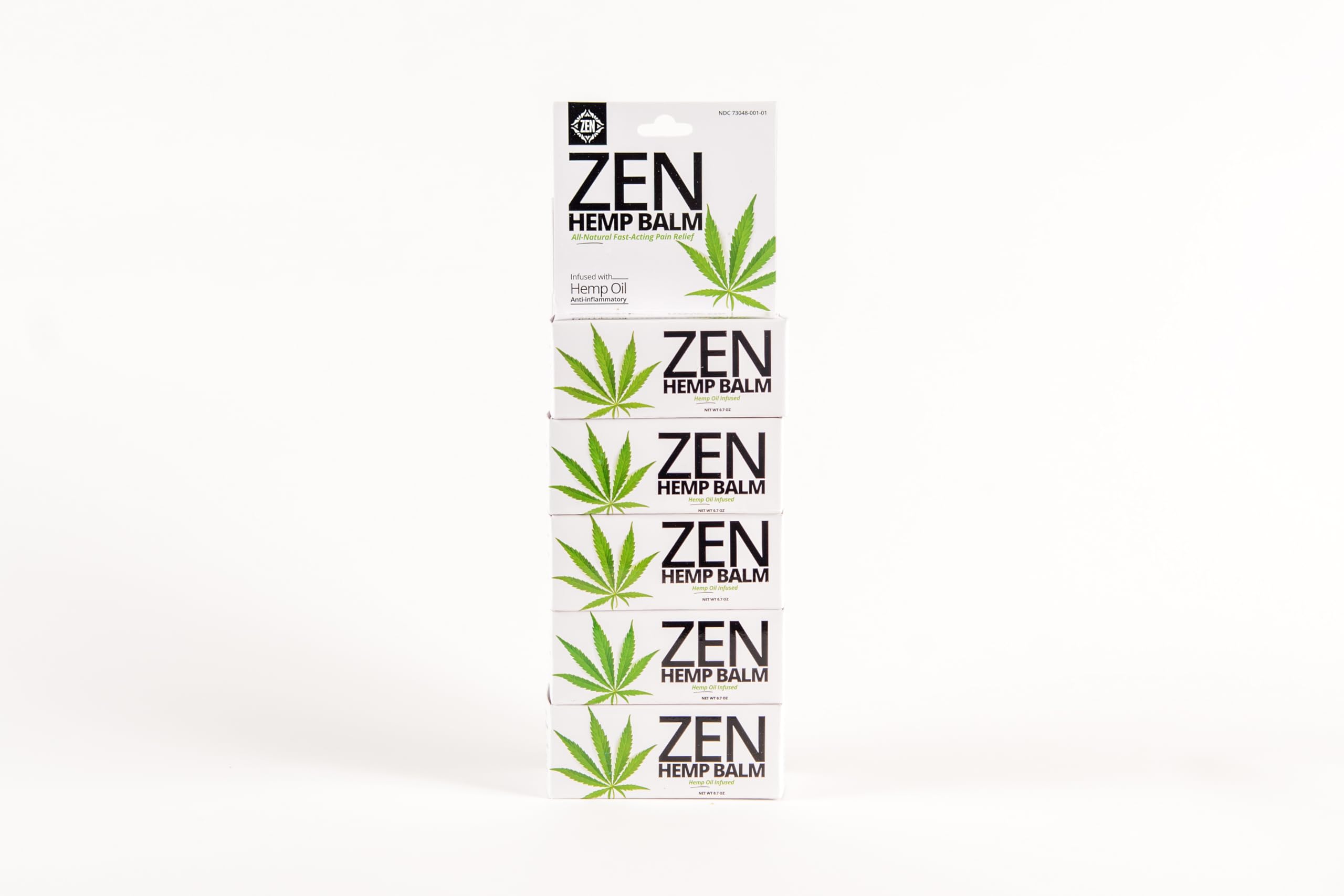 ZEN Hemp Balm application on knee demonstrates quick-absorption for muscle comfort