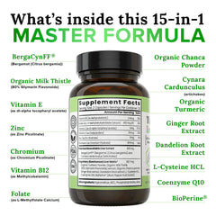Zen Nutrients Turmeric, Ginger, and Chanca Piedra capsule for detox support.